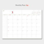 Monthly plan - 2019 Florence hardcover dated daily planner