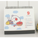 Bookcodi 2019 Molang spiral bound standing desk calendar