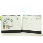 Bookcodi 2019 Molang spiral bound standing desk calendar
