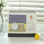 Bookcodi 2019 Molang spiral bound standing desk calendar