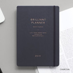 Charcoal - 2019 Brilliant simple dated weekly planner