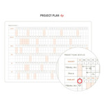 Project plan - 2019 Brilliant simple dated weekly planner