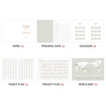 Composition of 2019 Brilliant simple dated weekly planner