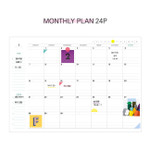 Monthly plan - Rainbow dateless weekly diary planner