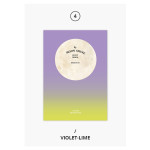 Violet-Lime - Moonshine undated weekly diary planner agenda