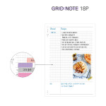 Grid note - Moonshine undated weekly diary planner agenda