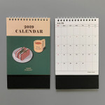 2019 Sweet illustration monthly desk calendar