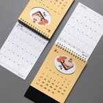 2019 Sweet illustration monthly desk calendar