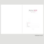 Personal data - 2019 My story large dated weekly planner scheduler