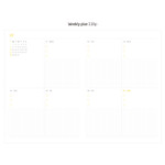 Weekly plan - 2019 Dot point dated weekly diary planner 