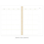 Monthly plan - Arte art undated weekly agenda scheduler