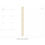 Weekly plan - Arte art undated weekly agenda scheduler