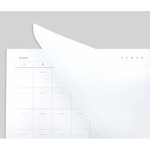 Easy tear out - Plain undated monthly desk scheduler pad