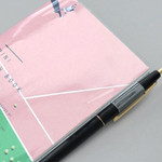 Clear PVC cover with pen holder