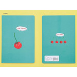 Cherry - Ardium Colorful sewn bound lined school notebook
