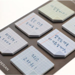 Blue - Note small sticky memo set for monthly and weekly plan