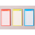 Lucalab Neon medium checklist memo notepad
