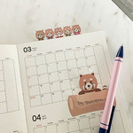 Example of use - Lesser panda sticky bookmark memo notepad set