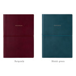 Burgundy, Bluish green - Agenda large dateless weekly planner diary ver12