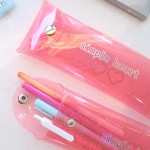 Example of use - N.IVY Simple heart glitter folding pencil case