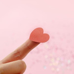Heart shape sticky notes memo notepad for planner