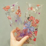 N.IVY Moons friends flower clear folding pencil case