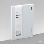 White - Ardium B+W kraft hardcover lined notebook