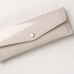 Package - Merci PU stitched slim pencil case pouch