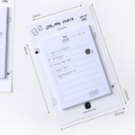 Size - Dash and Dot Oh my sticky checklist memo notepad
