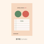 Tomato - Dots and angle memo notes sticky notepad