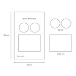 Size - Dots and angle memo notes sticky notepad