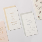Dash and Dot Foil accent message card with envelope
