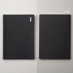 Black - Ardium B+W kraft softcover large lined notebook
