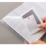 Clear PVC cover with inner pocket - B+W kraft softcover large lined notebook