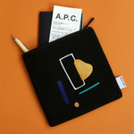 Dailylike Embroidery rectangle fabric zipper pouch - Drawing 2