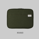 Khaki - Livework A low hill basic pocket tablet iPad zip  pouch ver5