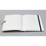 Open up to 180 degrees - designlab kki Creative gray PU cover grid notebook