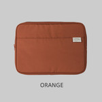 Orange - A low hill basic pocket 13" laptop pouch case ver5 