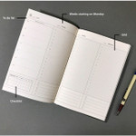 Weekly plan - Record 3 months dateless weekly diary