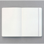 Creative natural white PU cover lined notebook 
