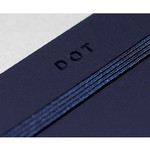 Elastic band closure - designlab kki Creative navy PU cover dotted notebook