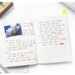 Example of use - O-CHECK Spring come small lined school notebook  Example of use - O-CHECK Spring come small lined school notebook