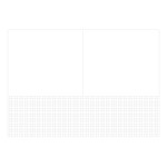 Half grid - O-CHECK Spring come medium school notebook 