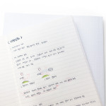 Lined - O-CHECK Spring come medium school notebook 