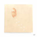 Cat - Vintage and cute illustration memo writing notepad