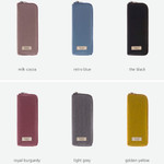 Colors of Oxford half zip around pocket pencil pouch