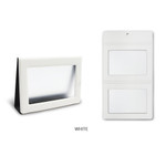 White - Fenice Premium PU leather two ways magnetic picture frame
