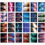 Pack of 96 Stickers - NACOO Space Mini Label Sticker Pack