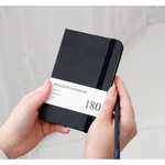 Indigo Prism 180 pages small blank notebook with elastic band