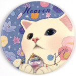 Heaven - Jetoy Choo Choo cat petit round hand mirror